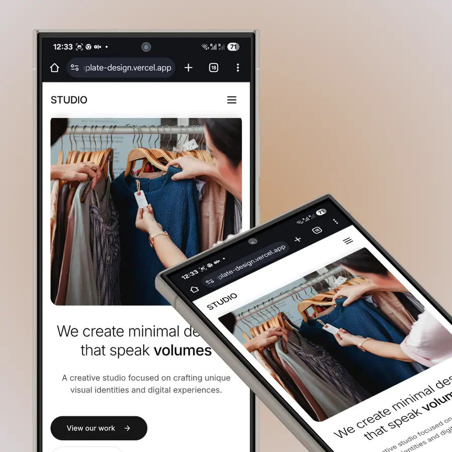Studio Template project preview