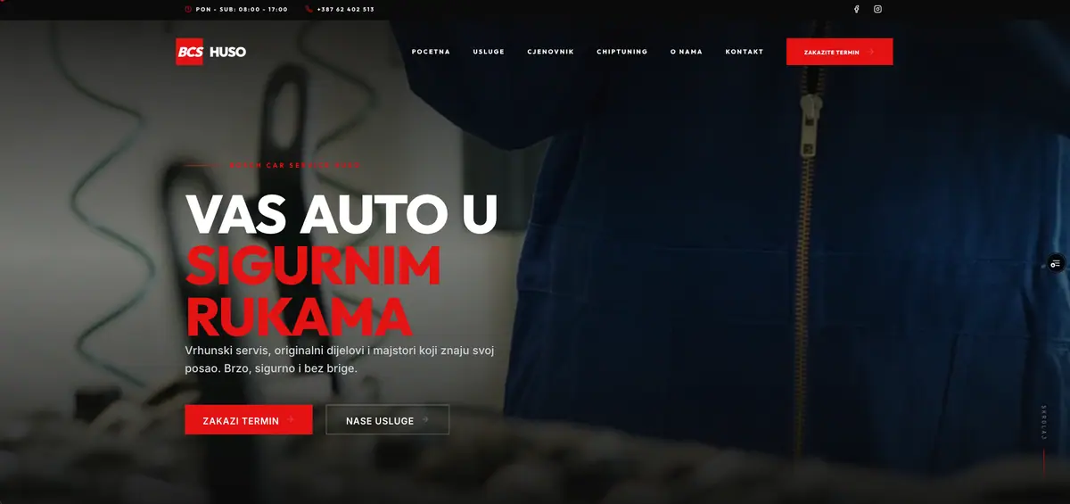 Auto Servis Huso Maglaj project preview