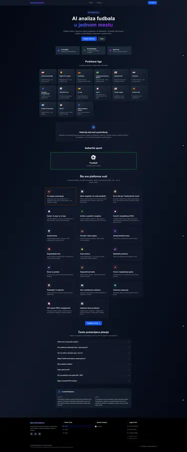 Analytics dashboard and data project preview