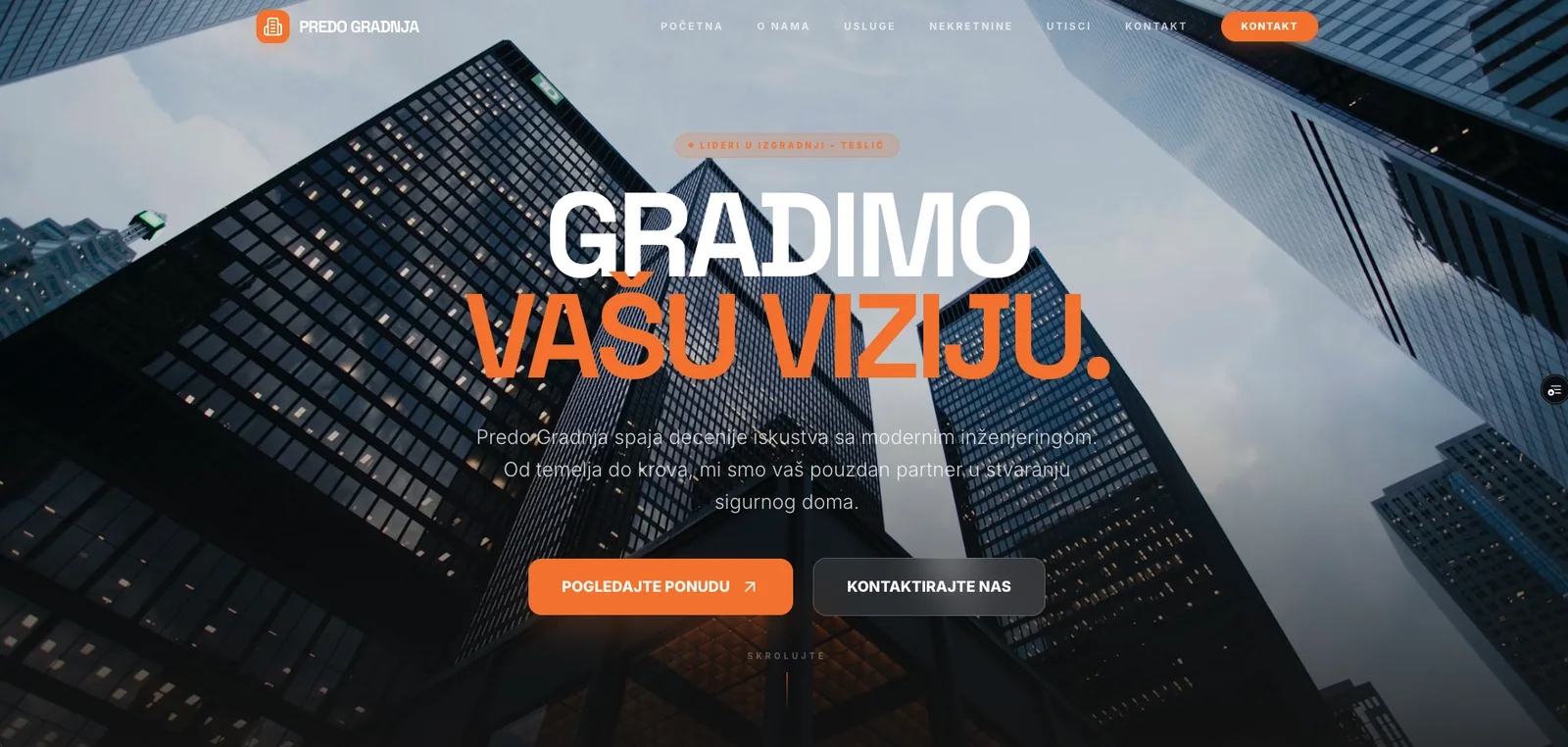 Construx Hours App — detalj dizajna 2