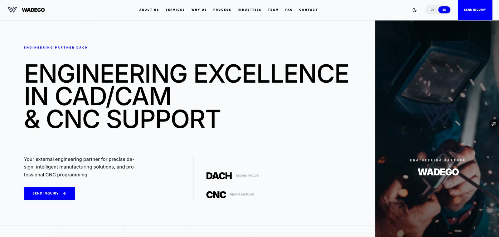 Wadego Dejo Website — detalj dizajna 1
