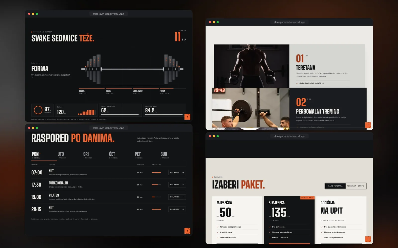 Atlas Gym — design detail 1