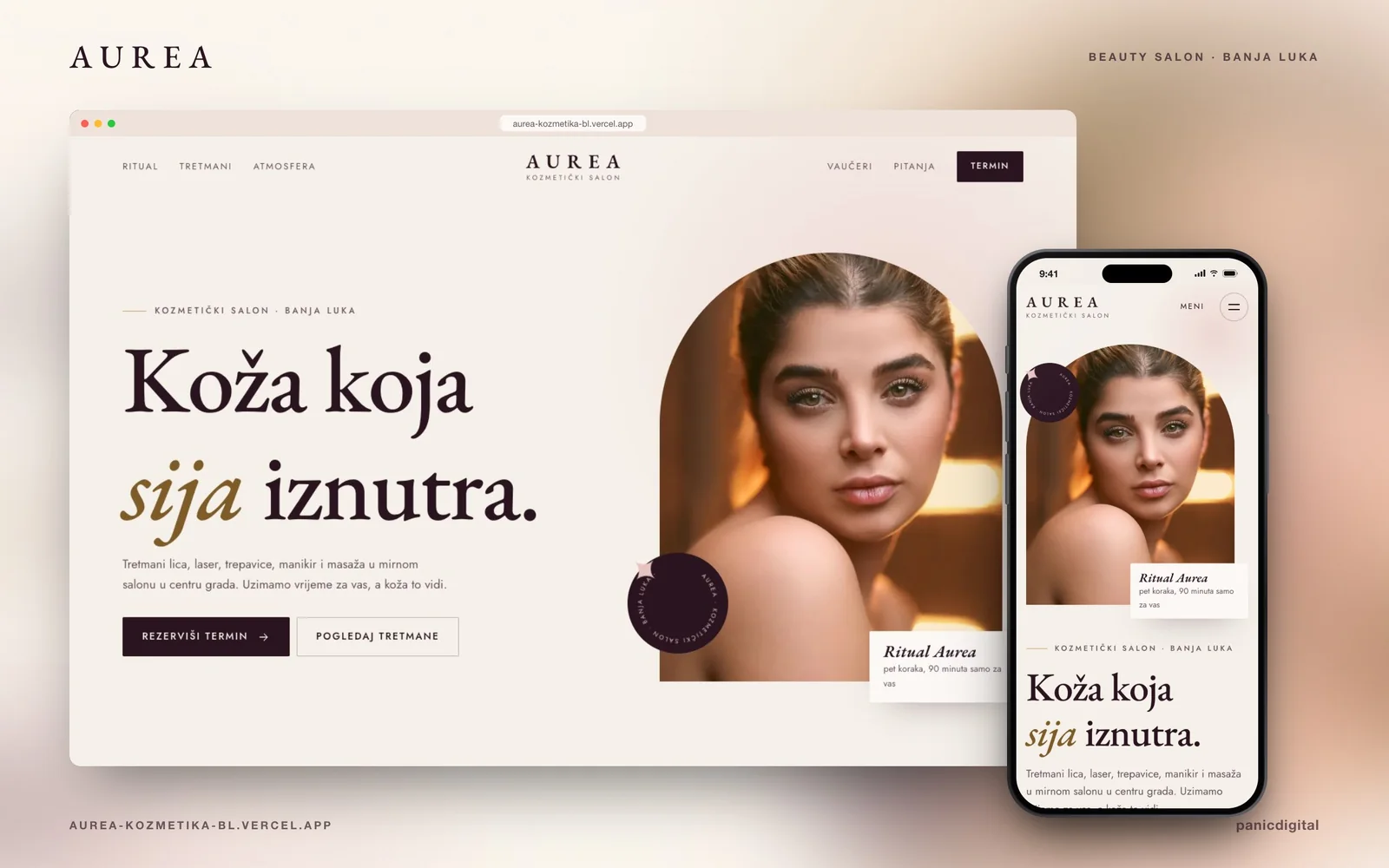 Aurea Beauty Salon project preview