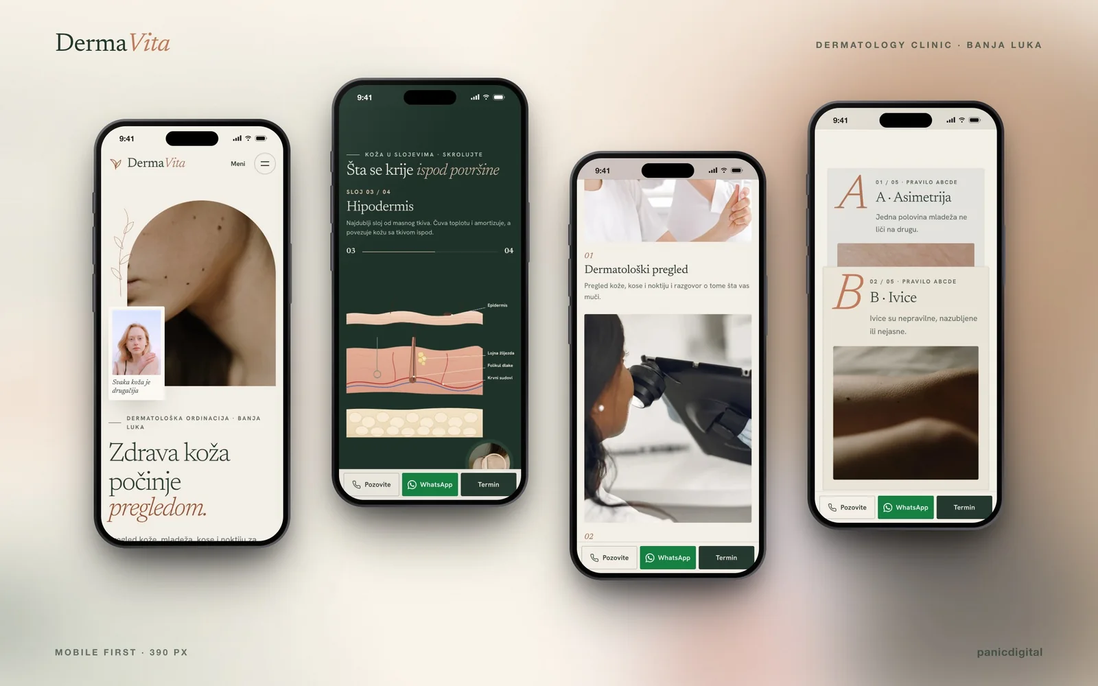 DermaVita — design detail 2