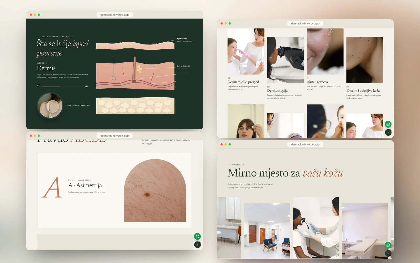 DermaVita — design detail 1