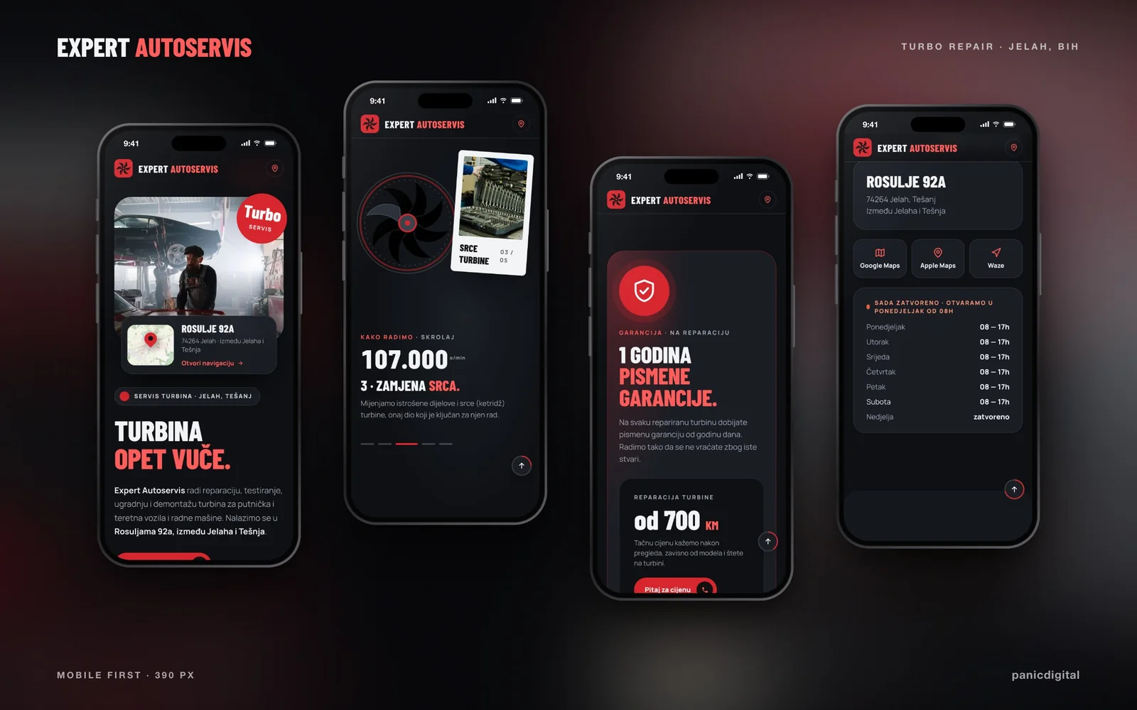 Expert Autoservis — design detail 2