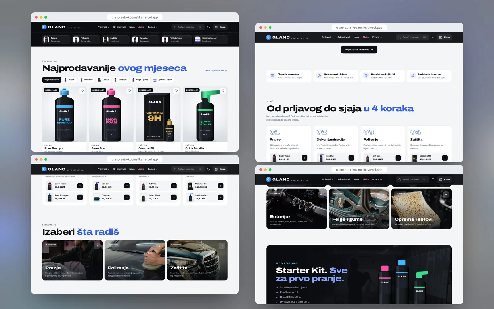 GLANC Car Care — design detail 1