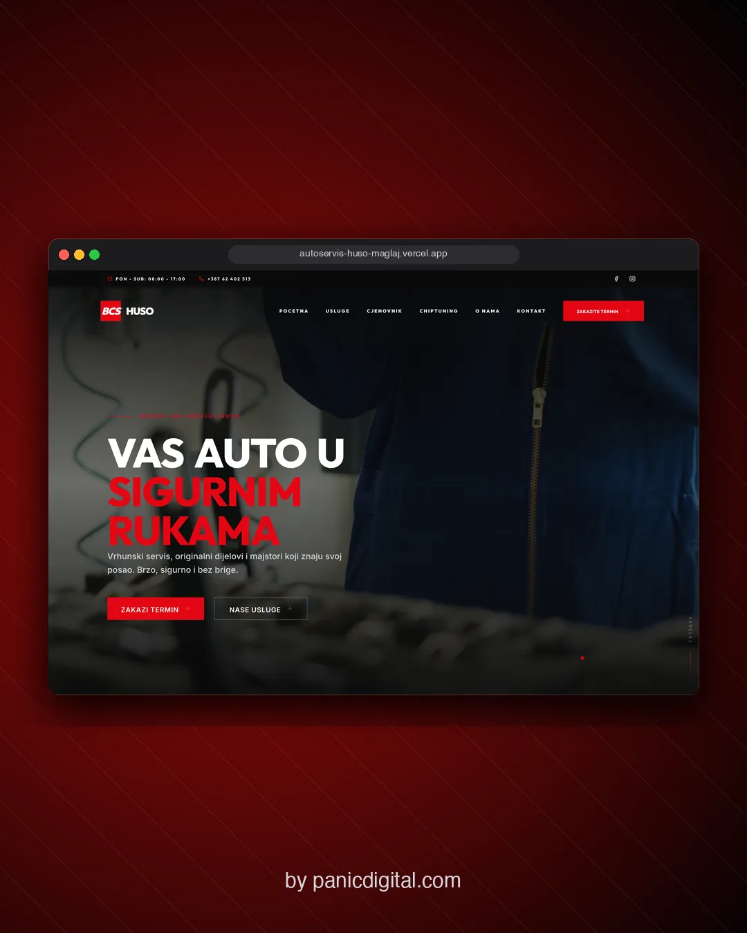 Auto Servis Huso Maglaj — detalj dizajna 4