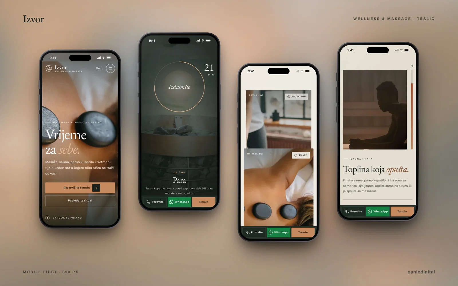 Izvor Wellness — design detail 2