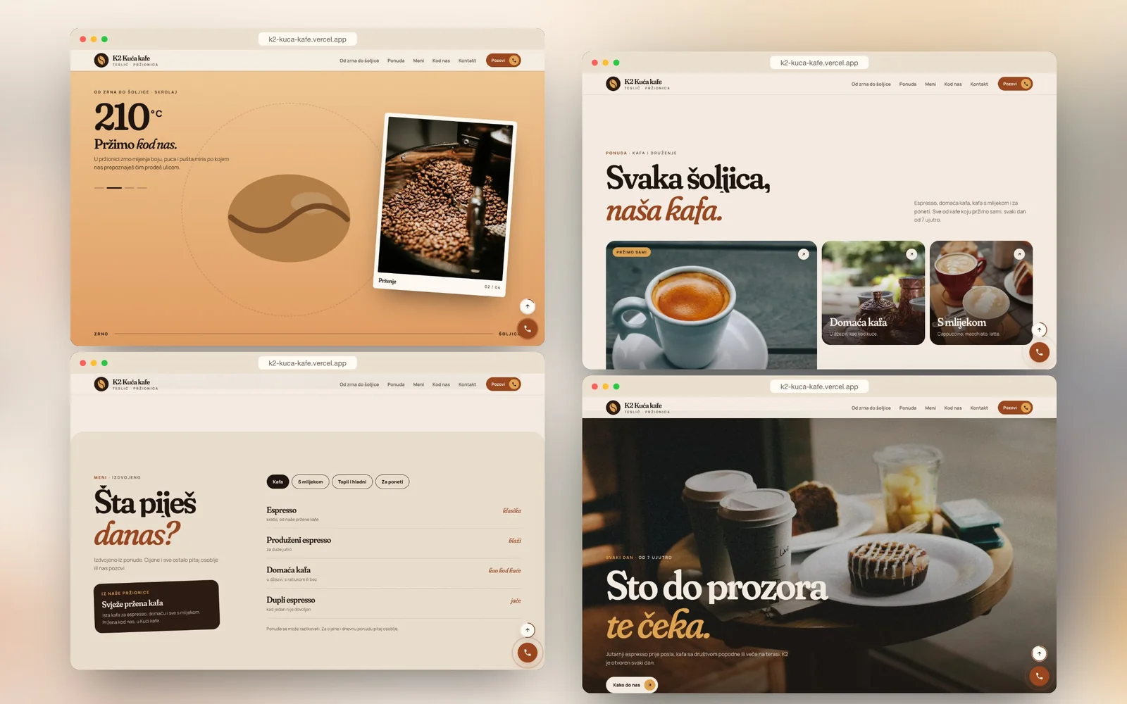 K2 Kuća kafe — design detail 1
