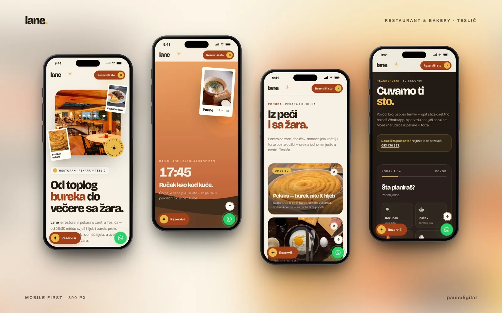 Lane Restaurant & Bakery — design detail 2