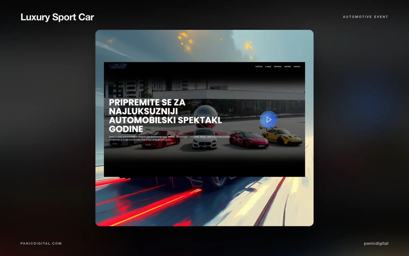 LUXURY SPORT CAR pregled projekta