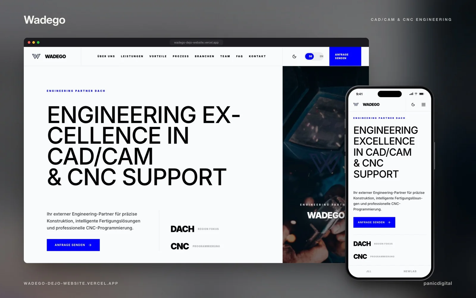 Wadego Dejo Website project preview