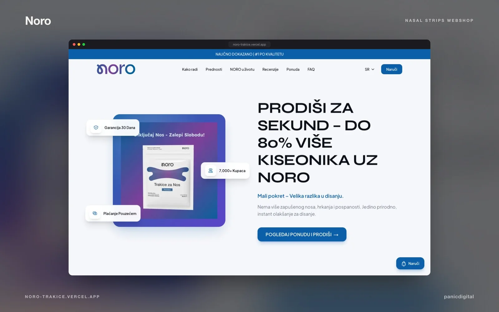 Noro Trakice pregled projekta