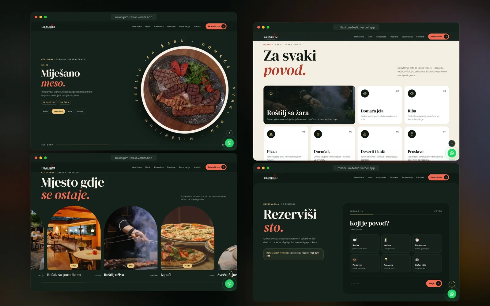 Milenijum Caffe & Restaurant — detalj dizajna 1