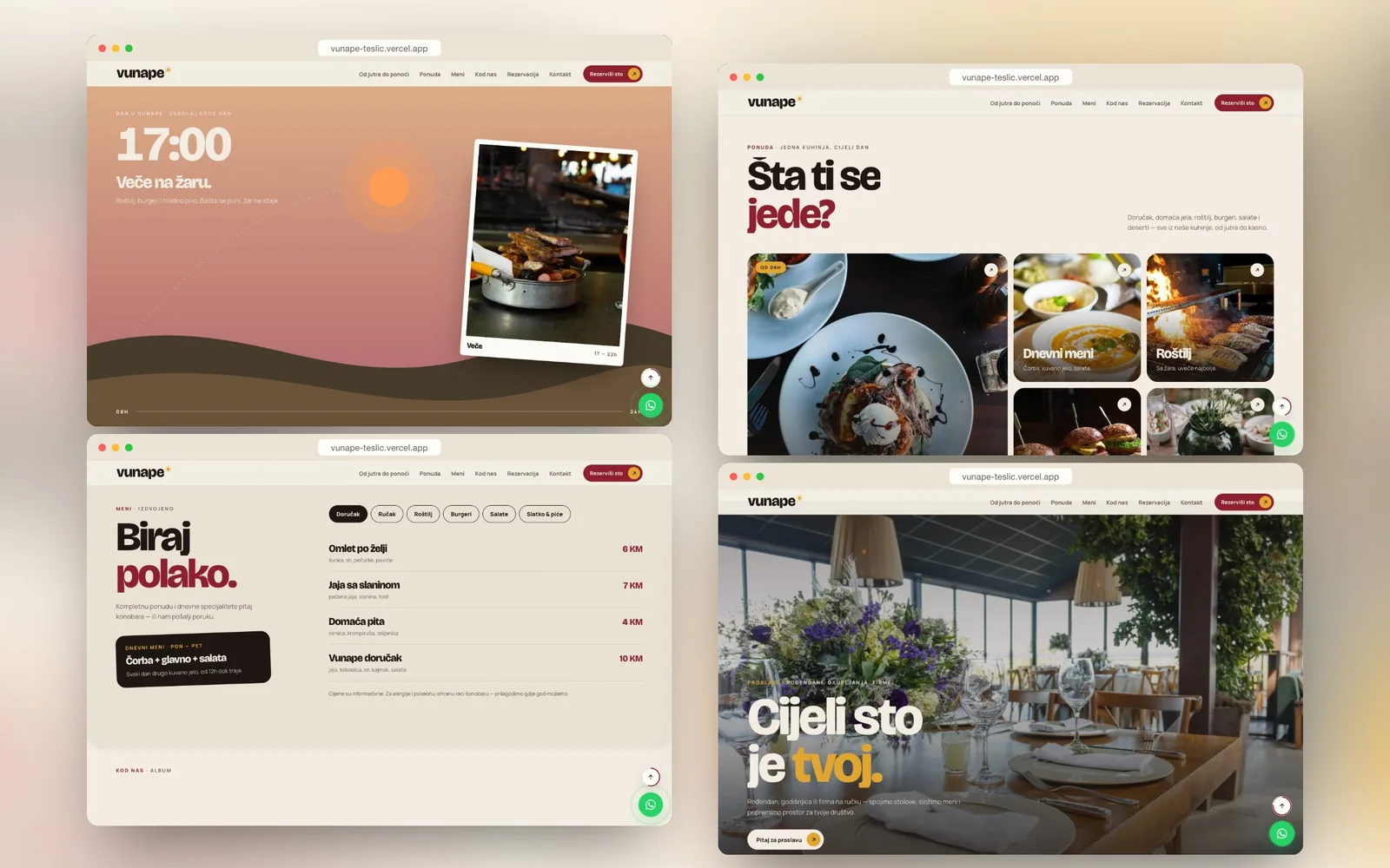 Vunape Bistro — design detail 1